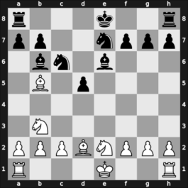 1961 Baku ch-URS – Round 13 – Bronstein, David I – 1-0 – Bagirov, Vladimir – G126
