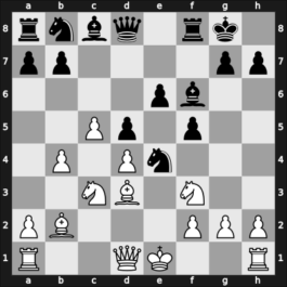 1961 Belgrade – Round 1 – Matulovic, Milan – 1/2-1/2 – Petrosian, Tigran A. – G22