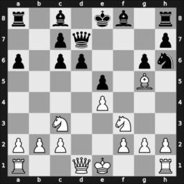 1961 Belgrade – Round 1 – Hernandez Stein, Dario Eduardo – 1/2-1/2 – Gligoric, Sofija – G25