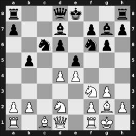 1961 Belgrade – Round 6.7 – Zatulovskaya, Tatiana – 1/2-1/2 – Nedeljkovic, Velja – G40