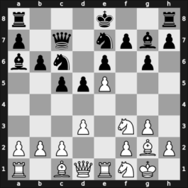 1961 Bled – Round 5 – Najdorf, Miguel – 1/2-1/2 – Trifunovic, Petar – G54