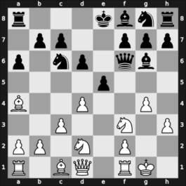 1961 Bled – Round 6 – Fischer, Robert J – 1-0 – Geller, Efim P – G57