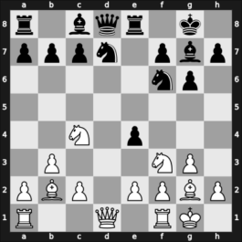 1961 Bled – Round 6 – Udovcic, Mijo – 1/2-1/2 – Najdorf, Miguel – G63