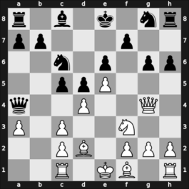 1961 Bled – Round 10 – Parma, Bruno – 1/2-1/2 – Portisch, Lajos – G99