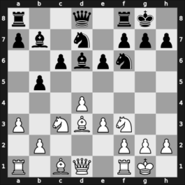 1961 Bled – Round 16 – Gligorić, Svetozar – 1/2-1/2 – Trifunovic, Petar – G141