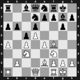 1961 Bled – Round 16 – Petrosian, Tigran V – 1-0 – Vujovic, Milorad M – G142