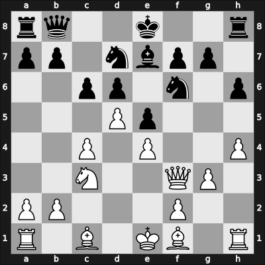 1961 Budapest – Round 1 – Bondarevsky, Igor – 1-0 – Barcza, Gedeon – G5