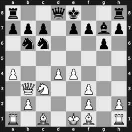1961 Budapest ch-HUN – Round 1 – Molnar, Illes – 1/2-1/2 – Bilek, Istvan – G24