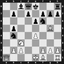 1961 Budapest ch-HUN – Round 1 – Szabo, Ladislav – 1-0 – Navarovszky, Laszlo – G80
