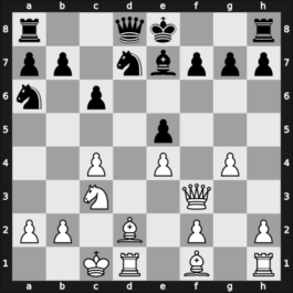 1961 Budapest-Leningrad m – Round 1.3 – Bondarevsky, Igor – 0-1 – Barcza, Gedeon – G1