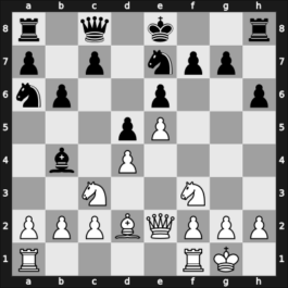 1961 CSR Ch sf – Round 1 – Blatny, Frantisek – 1/2-1/2 – Fichtl, Jiri – G2