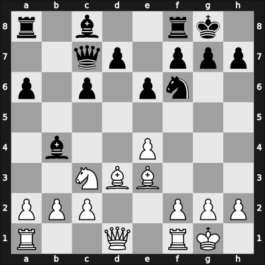 1961 Chigorin Memorial – Round 13 – Nezhmetdinov, Rashid – 1-0 – Kotkov, Yuri – G21