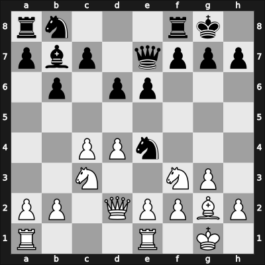 1961 FRG Ch 06th – Round 5 – Pfleger, Helmut, Dr. – 1/2-1/2 – Mohrlok, Dieter – G10