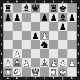 1961 FRG Ch Bad Prymont – Round 5 – Bialas, Wolfram – 1/2-1/2 – Unzicker, Wolfgang – G10
