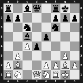 1961 Graz 1st – Round 7 – Pirc, Vasja – 1/2-1/2 – Marthaler, Otto – G20