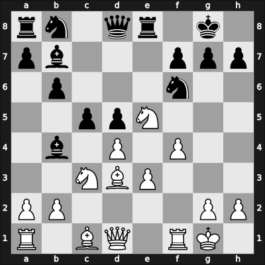 1961 Hastings6162 – Round 1 – Barden, Leonard – 1/2-1/2 – Bisguier, Arthur B – G2