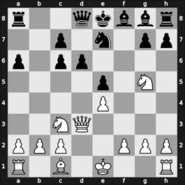 1961 Kiev (Ukraine) – Round 5 – Kots, Yuri I – 1/2-1/2 – Shianovsky, Vladislav I – G7
