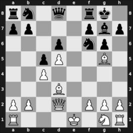 1961 Leicestershire Centenary – Round 5 – Wallis, Philip N – 1/2-1/2 – Gligorić, Svetozar – G11