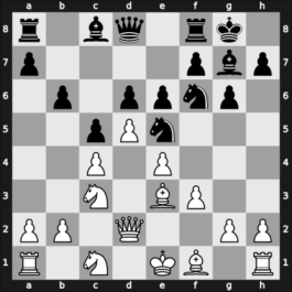 1961 Mar del Plata – Round 12 – Silva Nazzari, Roberto – 0-1 – Najdorf, Miguel – G103