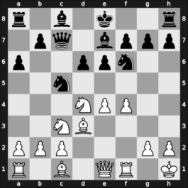 1961 Mar del Plata – Round 15 – Perez Perez, Francisco Jose – 1/2-1/2 – Matanovic, Aleksandar – G128