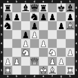 1961 Maroczy Memorial – Round 1 – Bisguier, Arthur B – 1-0 – Taimanov, Mark E – G23