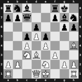 1961 Maroczy Memorial Budapest HUN – Round 1 – Bisguier, Arthur B – 1-0 – Haag, Ervin – G10