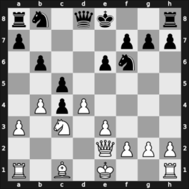 1961 Maroczy Memorial Budapest HUN – Round 1 – Portisch, Lajos – 1/2-1/2 – Kluger, Gyula – G19