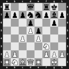 1961 Montevideo – Round 1 – Letelier Martner, Rene – 1/2-1/2 – Rossetto, Hector – G8