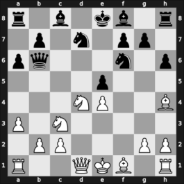 1961 Montevideo – Round 7 – Dominguez, Cristobal – 1/2-1/2 – Silva Nazzari, Roberto – G34
