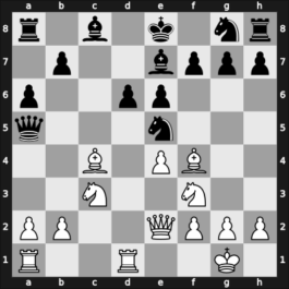 1961 Moscow – Round 1 – Lebedev Soler, Andrei – 0-1 – Estrin, Yakov – G13