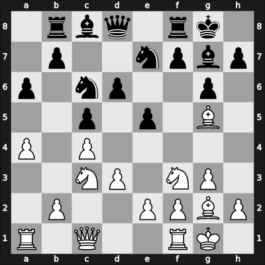 1961 Moskou – Round 1 – Cherepkov, Alexander V – 1/2-1/2 – Taimanov, Mark E – G1