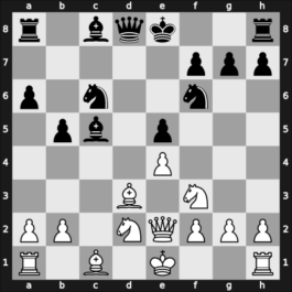 1961 Moskou – Round 1 – Taimanov, Mark E – 1-0 – Borisenko, Georgy K – G17