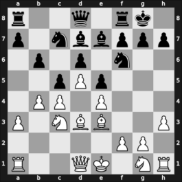 1961 Moskou – Round 1 – Taimanov, Mark E – 0-1 – Geller, Efim P – G29