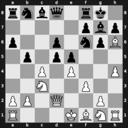 1961 Moskou – Round 1 – Averbakh, Yuri L – 1/2-1/2 – Petrosian, Tigran A. – G51