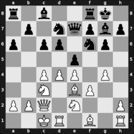 1961 Moskou – Round 1 – Bronstein, David I – 0-1 – Gufeld, Eduard – G53