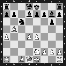 1961 Moskou – Round 1 – Bronstein, Daniel E – 0-1 – Kortchnoi, V. – G56