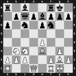 1961 Moskou – Round 1 – Spassky, Boris Vasily – 1/2-1/2 – Geller, Efim P – G57
