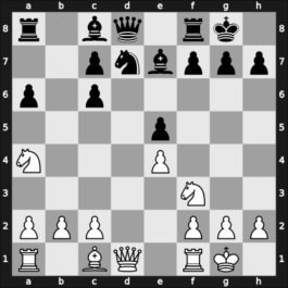 1961 Moskou ZShK – Round 1 – Bronstein, David I – 1/2-1/2 – Tolush, Alexander V – G5