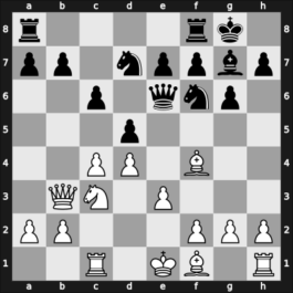 1961 Moskou ZShK – Round 8 – Bronstein, David I – 1/2-1/2 – Aronin, Lev – G39
