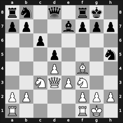 1961 Netanya – Round 1 – Potasman, William – 1/2-1/2 – Trifunovic, Petar – G1