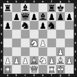 1961 Netanya – Round 13 – Szapiro, Grzegorz – 1/2-1/2 – Matulovic, Milan – G80