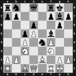 1961 New York ch-USA – Round 10 – Berliner, Hans – 0-1 – Lombardy, William J – G50