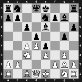 1961 Oberhausen etc – Round 1 – Bilek, Istvan – 1/2-1/2 – Matulovic, Milan – G52