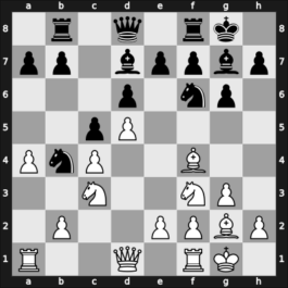 1961 Oberhausen etc – Round 4 – Taimanov, Mark E – 1-0 – Haag, Ervin – G106
