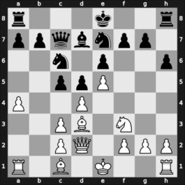 1961 Oberhausen etc – Round 5 – Unzicker, Wolfgang – 1-0 – Botvinnik, Mikhail – G144