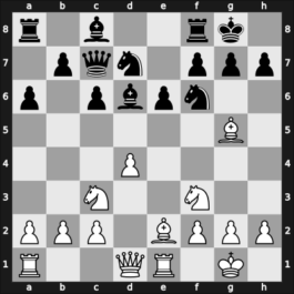 1961 Oberhausen etc – Round 10 – Matanovic, Aleksandar – 1/2-1/2 – Barcza, Gedeon – G251