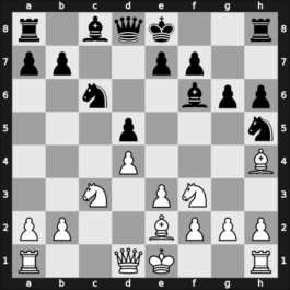1961 Rostov – Round 2 – Taimanov, Mark E – 1-0 – Ujtelky, Maximilian – G5