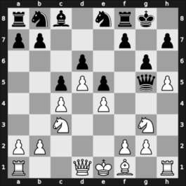1961 Rostov – Round 5 – Bondarevsky, Igor – 1/2-1/2 – Polugaevsky, Lev – G12