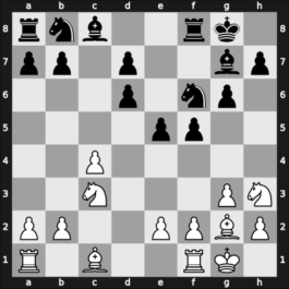 1961 Rostov – Round 6 – Taimanov, Mark E – 1-0 – Liebert, Heinz – G16