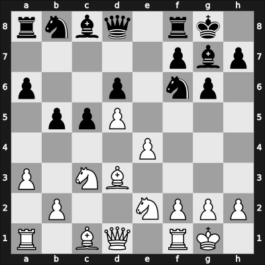 1961 Sarajevo – Round 2 – Damjanovic, Marko – 1/2-1/2 – Matulovic, Milan – G15